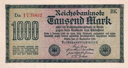 GERMANY 1000 MARK REICHSBANKNOTE 1922 AD PICK NO.76a UNCIRCULATED UNC - 1.000 Mark