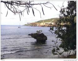 Australia Christmas Island - Phosphate Loading Dock And Twin Cantilever From Smith Point - Christmaseiland