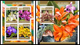 TOGO 2017 - Orchids, M/S + S/S. Official Issue. - Orchideeën