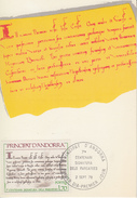 Carte  Maximum  1er  Jour  ANDORRE   ANDORRA   7éme  Centenaire  De  La  Signature  Des  Pareatges   1978 - Cartas Máxima