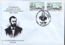 Romania - Occasional Special Cover 2003 - American Civil War 1861-1865,North Army Commander, Cl. Ulysses Simpson Grant - Unabhängigkeit USA