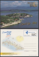 2004-EP-62 CUBA 2004. POSTAL STATIONERY. SANTIAGO DE CUBA. BAHIA. SANTIAGO BAY. VISTAS TURISTICAS. VENDIDAS EN CUC. UNUS - Storia Postale