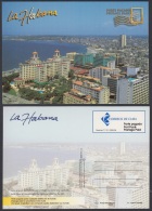 2004-EP-75 CUBA 2004. POSTAL STATIONERY. HABANA. VISTA AEREA HOTEL NACIONAL. VISTAS TURISTICAS. VENDIDAS EN CUC. UNUSED - Covers & Documents