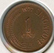 Singapour Singapore 1 Cent 1977 KM 1a - Singapur