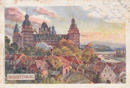 Aschaffenburg-Künstlerkarte Signiert A.Hock - Aschaffenburg