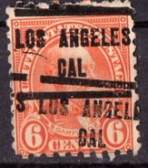 USA/1923-26/USED/SC#587/GARFIELD /  ERROR (DOUBLE OVERPRINTED) / PRECANCELLED LOS ANGELES, CA - Préoblitérés