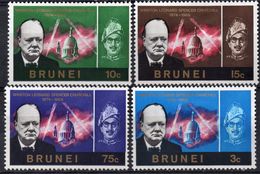 BRUNEI/1966/MH/SC#120-123/CHURCHIL MEMORIAL ISSUE - Brunei (...-1984)