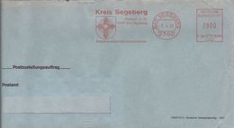 EMA ALLEMAGNE DEUTSCHLAND GERMANY POSTZUSTELLUNGSAUFTRAG KREIS BAD SEGEBERG 2360 1993 ARCHITECTURE PZA - Bäderwesen
