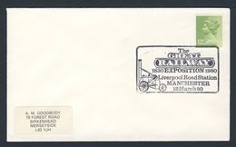 Great Britain 1980 Cover / Brief - Great Railway Exposition 1830 - 1980 - Liverpool Road Station / Eisenbahn Ausstellung - Tramways