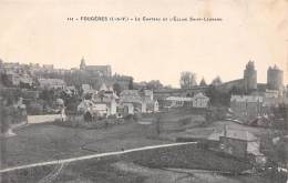 Fougères      35       Château Et Eglise St Léonard    (voir Scan) - Fougeres