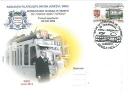 Romania / Special Cover With Special Cancellation - Theatre In Tramway - Sibiu - Tramways