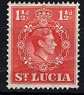 St Lucia, 1938, SG 130, MNH (Perf: 14.5x14) - Ste Lucie (...-1978)