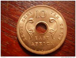 BRITISH EAST AFRICA 1964 UNCIRCULATED COIN TEN CENTS BRONZE (Post-Independence Issue). - Britse Kolonie