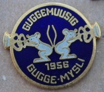 GUGGEMUUSIG - GUGGE MYSLI 1956 - SOURIS QUI JOUENT DE LA TROMPETTE - MAUS - SUISSE - SCHWEIZ -                (18) - Music