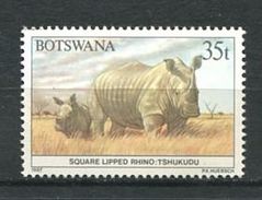 104 BOTSWANA 1987 - Yvert 564 - Rhinoceros - Neuf ** (MNH) Sans Trace De Charniere - Botswana (1966-...)