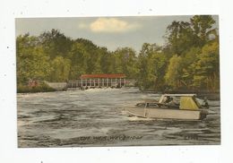 Cp , Angleterre , The Weir , WEYBRIDGE , Bateau à Moteur , Vierge , Ed :Valentine , Collo Colour - Surrey