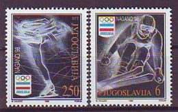 YUGOSLAVIA 2847-2848,unused,olimpic Sport - Invierno 1998: Nagano