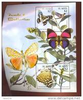 ST.KITTS  619  MINT NEVER HINGED MINI SHEET OF BUTTERFLIES-INSECTS    0505 - Farfalle