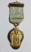 MEDAL - ROYAL MASONIC INSTITUTION For BOYS - STEWARD (1950) WARWICKSHIRE - Royal/Of Nobility