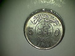 Arabie Saoudite 5 Halala (Ghirsh ) 1976/1397 - Arabia Saudita