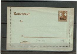 POSTE D'ETAPES GERMANIA CL 15c STORCH GUE B8 NEUVE  TACHES - Guerre (timbres De)