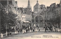 22-GUINGAMP- FÊTE DE LA SAINT-LOUP, LA DEROBEE SUR LA PLACE DU CENTRE - Guingamp