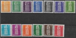 1959 NOUVELLE CALEDONIE Service 1-13*  Totems, Charnière, Hinge - Dienstzegels