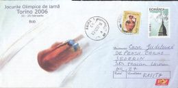 5514FM- BOBSLED, TORINO'06 WINTER OLYMPIC GAMES, COVER STATIONERY, 2007, ROMANIA - Winter 2006: Turin