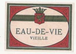 étiquette  - Eau De Vie Vieille    - Modele Imprimeur 96 (explication Dos) 4petits Clairs - - Whisky