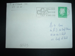 LETTRE TP 1,20 OBL.MEC.21-12-1980 MONTE-CARLO  + CENTRE DE CONGRES AUDITORIUM DE MONTE-CARLO - Storia Postale