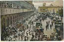 Lima Regreso De Los Marineros Americanos De La La Plaza De Toros 24/2/1908 Corrida Torero American Marines Edit Polack - Pérou