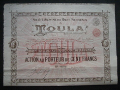 Lot De 5 Actions De 1895 BRUXELLES - SOCIETE ANONYME DES HAUTS FORNEAUX DE TOULA (RUSSIE CENTRALE) - Russia