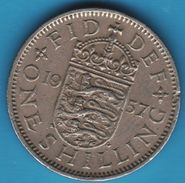 GB 1 SHILLING 1957 KM# 904 Blason De L'Angleterre - I. 1 Shilling