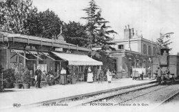 V11148 Cpa 50 Pontorson - Intérieur De La Gare - Pontorson