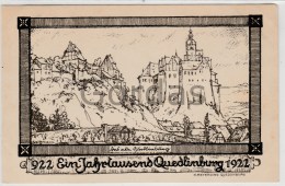 Germany - Quedlinburg - Ein Jahrestausend 922 - 1922 - Quedlinburg
