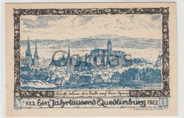 Germany - Quedlinburg - Ein Jahrestausend 922 - 1922 - Quedlinburg