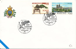 San Marino Special Cover PHILEXFRANCE 99 Parigi 2-7-1999 With Cachet - Briefe U. Dokumente