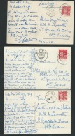 Lot 3 Cpa Affranchies De Norvège Vers La France En 1929  - Phi243 - Briefe U. Dokumente