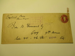 USA 1889 REGISTERED COVER  NEW YORK BRANCH K  ,0 - ...-1900