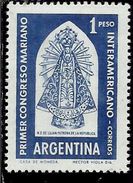 ARGENTINA 1960 First Inter-American Marian Congress. VIRGIN Of Lujan PATRONESS 1 PESO MNH - Ongebruikt