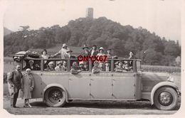 Carte Postale Photo BUS-AUTOBUS-CAR-CAMION-VOITURE-TRANSPORT Garage Moderne PIERROUTOU à Lourdes - Autobús & Autocar