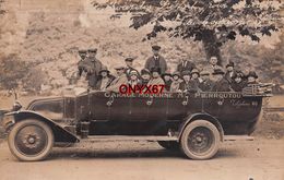 Carte Postale Photo BUS-AUTOBUS-CAR-CAMION-VOITURE-TRANSPORT Garage Moderne PIERROUTOU à Lourdes - Autobús & Autocar