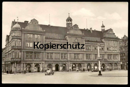 ALTE POSTKARTE TORGAU BEZIRK LEIPZIG MARKTPLATZ MIT RATHAUS AUTO Old Car AK Ansichtskarte Postcard Cpa - Torgau