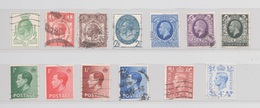 GRANDE-BRETAGNE N° 179/182 191/193 205/208 251 254b VALEUR CATALOGUE 35,00 EUROS - Used Stamps