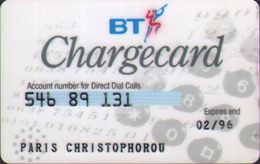 BT Chargecard,personal Account Card, Backside With A Wide Magnetic Stripe - Sonstige & Ohne Zuordnung