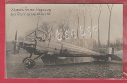 Tournai ... Avion Allemand Posé Le 10 Janvier 1916 ... Top Carte Photo (voir Verso ) - Tournai