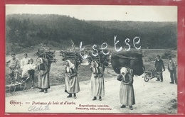 Chiny ... Top Carte - Porteuses De Bois Et D'herbe - 1906 ( Voir Verso ) - Chiny