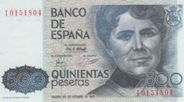 (B0017) SPAIN, 1979 (1983). 500 Pesetas. P-157. UNC - [ 4] 1975-… : Juan Carlos I