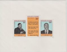 Republique Du Dahomey Martin Luther King   Nobel Prize Winner  3v Souvenir Sheet MNH # 83271 S - Martin Luther King