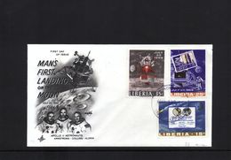 Liberia 1969 Raumfahrt / Space Man's First Landing On The Moon FDC - Afrique